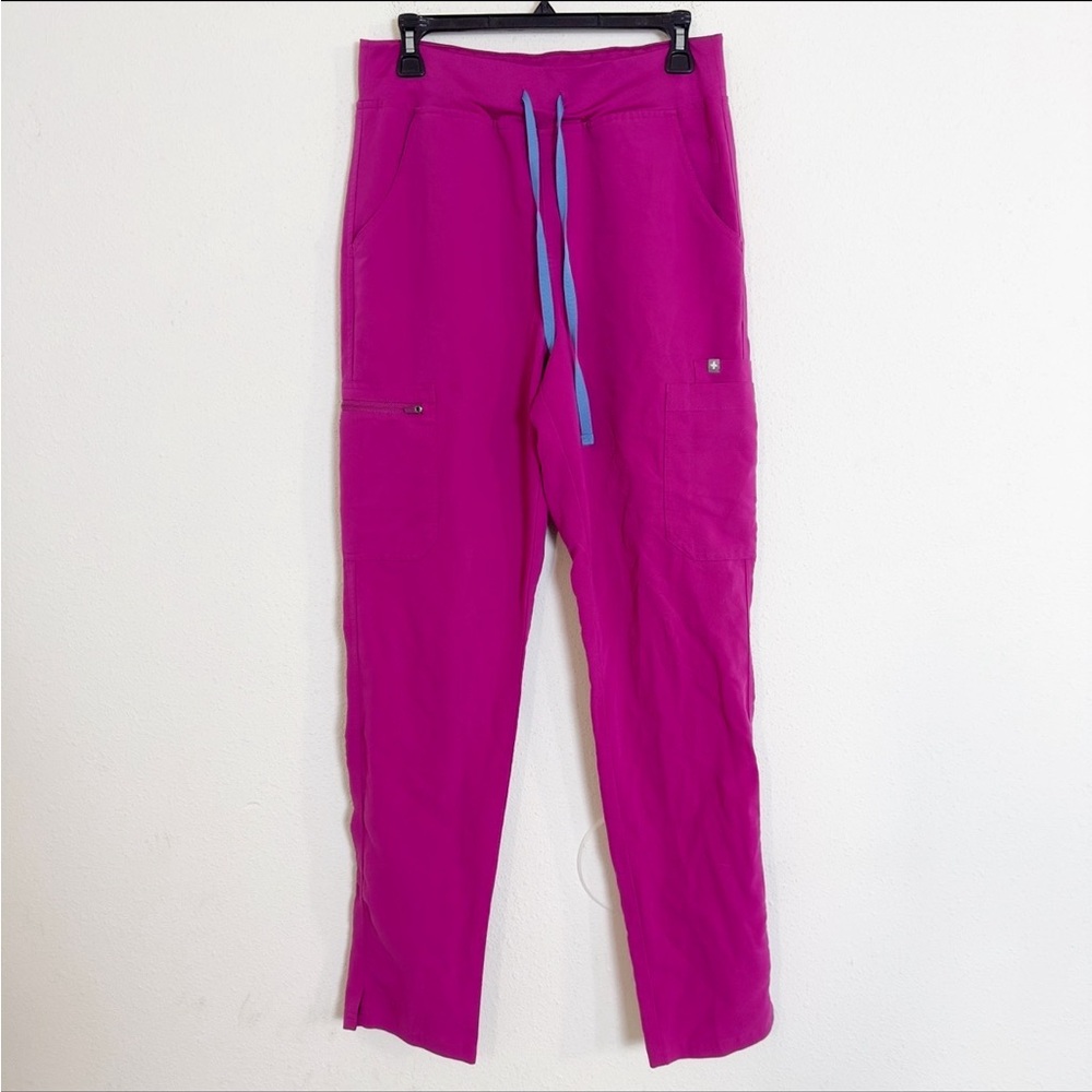 Figs magenta scrub pants